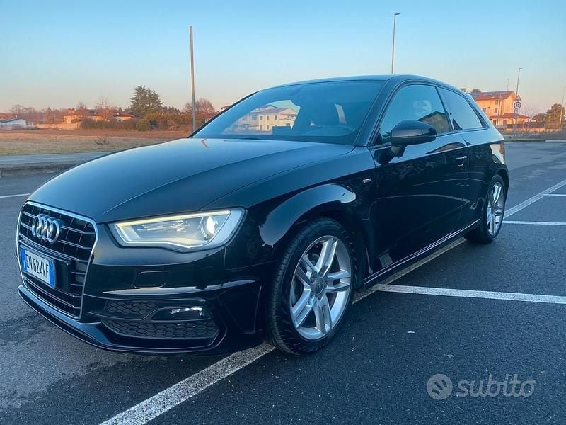 Usata Audi A3 S-line plus 150 CV (110 kW) 2012 Nero Utilitaria