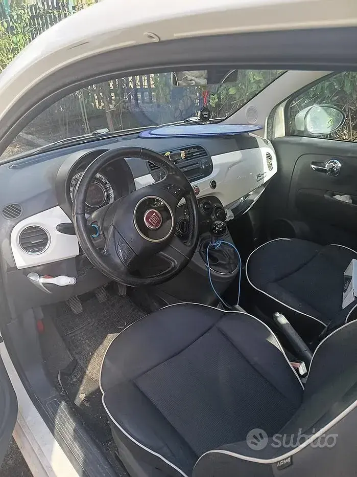 Usata Fiat 500 Lounge 95 CV (69 kW) 2014 Bianco Berlina