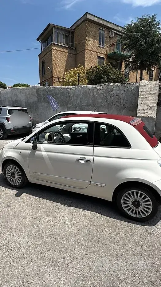 Usata Fiat 500 95 CV (69 kW) 2014 Bianco Cabrio