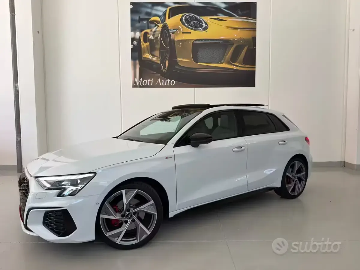 Usata Audi A3 S-line plus 150 CV (110 kW) 2023 Bianco Berlina