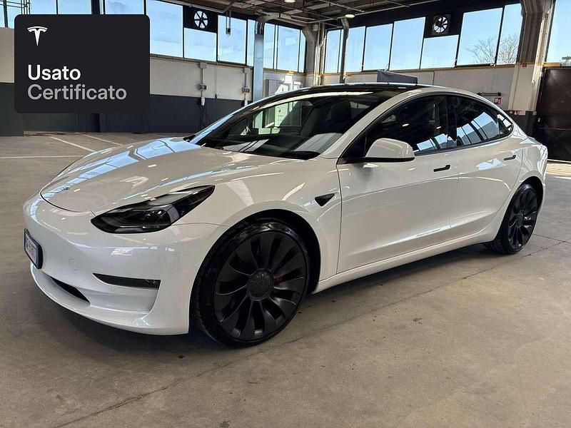 Usata Tesla Model 3 Performance 377 kW (513 CV) 2021 Pearl white multicoat Berlina