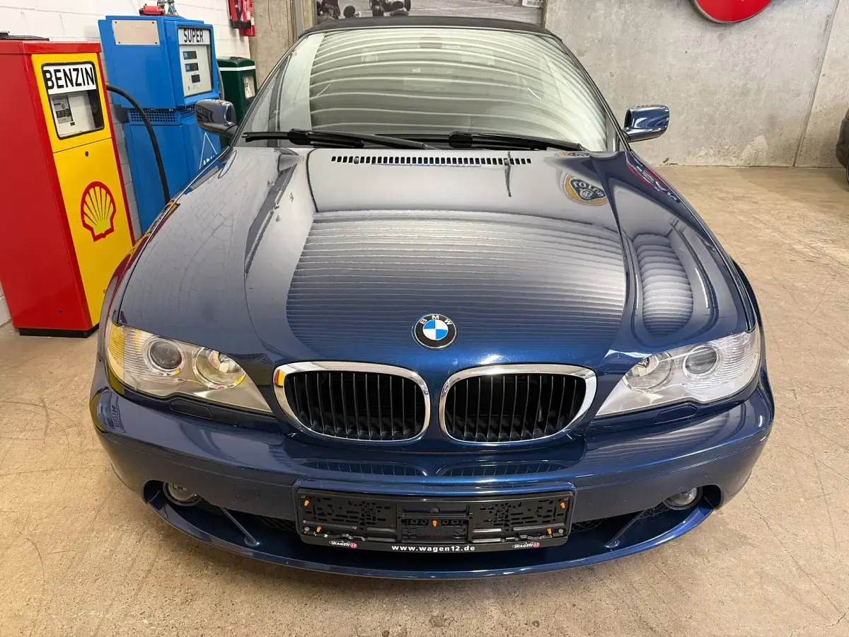 Usata BMW 318 150 CV (110 kW) 2005 Blu Cabrio