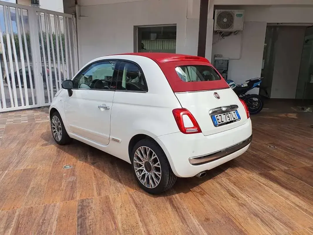 Usata Fiat 500C Lounge 69 CV (50 kW) 2015 Bianco Cabrio