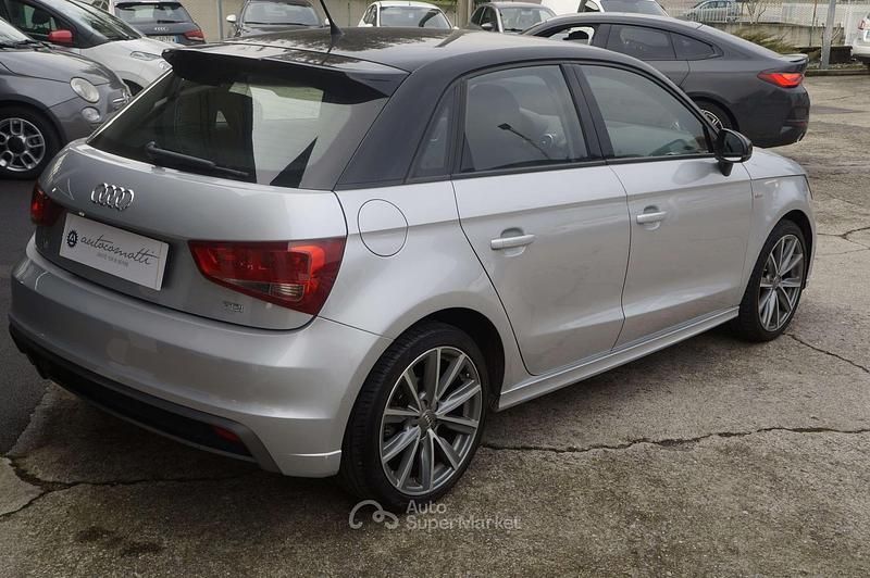 Usata Audi A1 Sportback S-Line 90 CV (66 kW) 2014 Argento Utilitaria