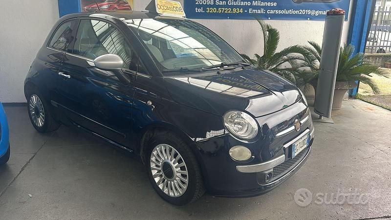 Usata Fiat 500 75 CV (55 kW) 2011 Blu Utilitaria