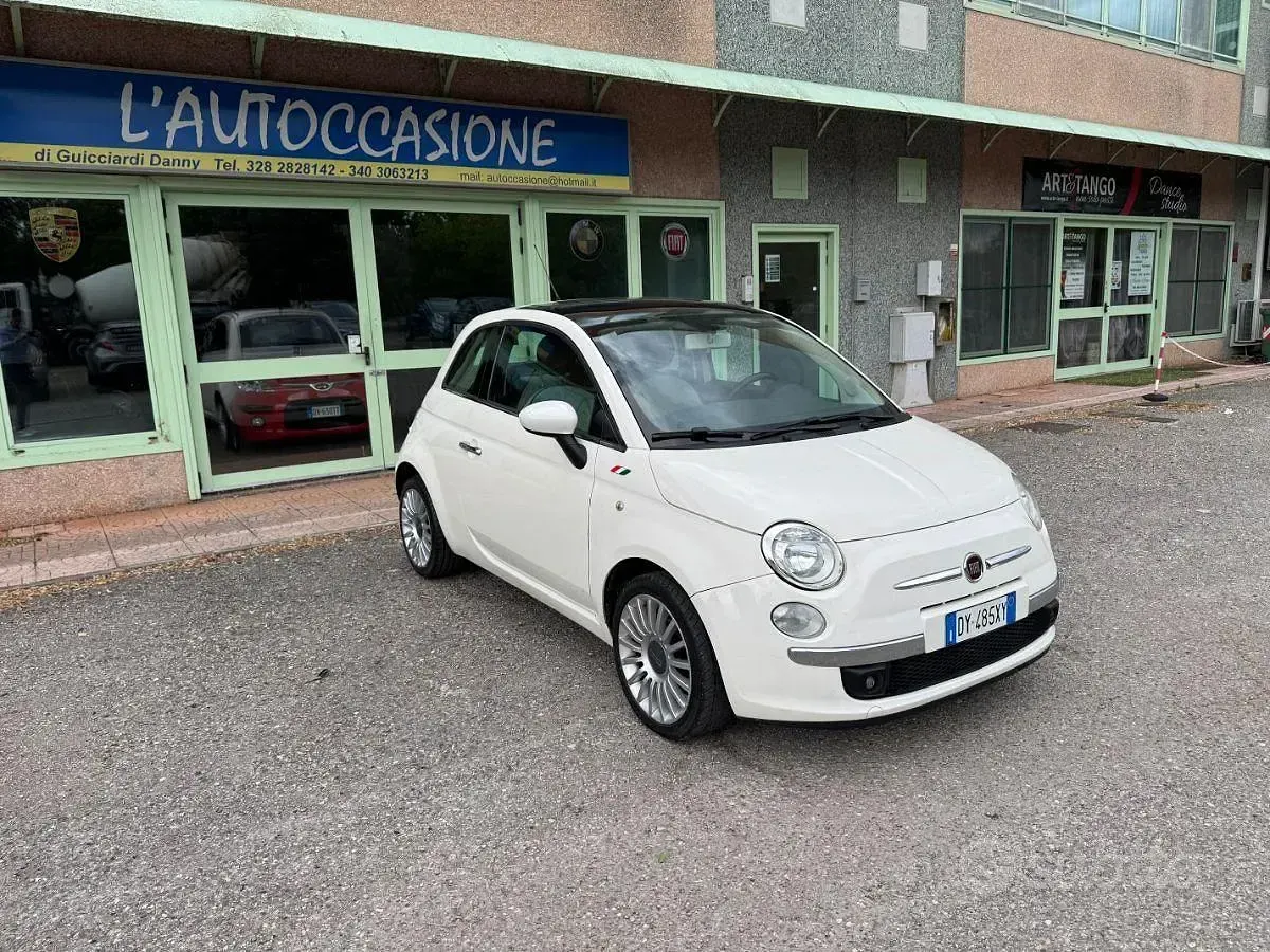Usata Fiat 500 Lounge 68 CV (50 kW) 2009 Bianco Cabrio