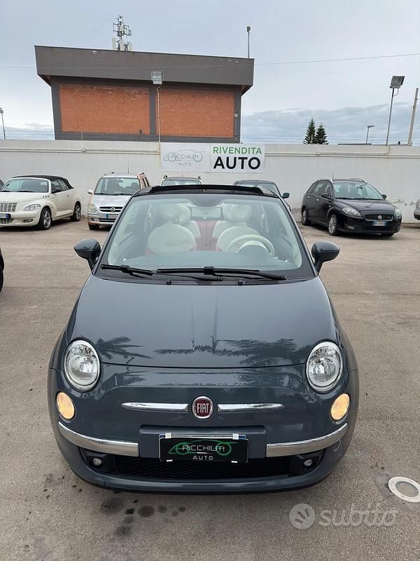 Usata Fiat 500C 69 CV (50 kW) 2013 Grigio Cabrio