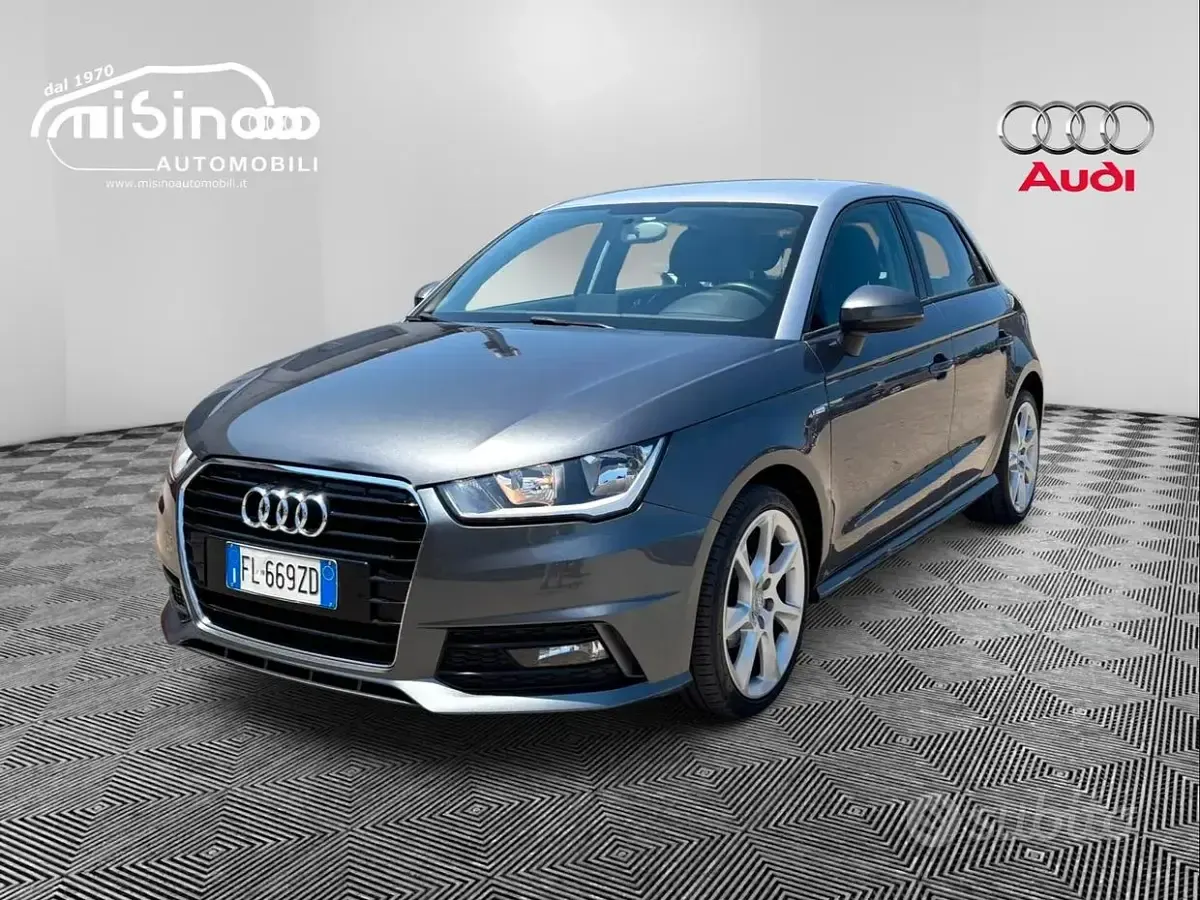 Usata Audi A1 S-Line 90 CV (66 kW) 2017 Grigio Utilitaria