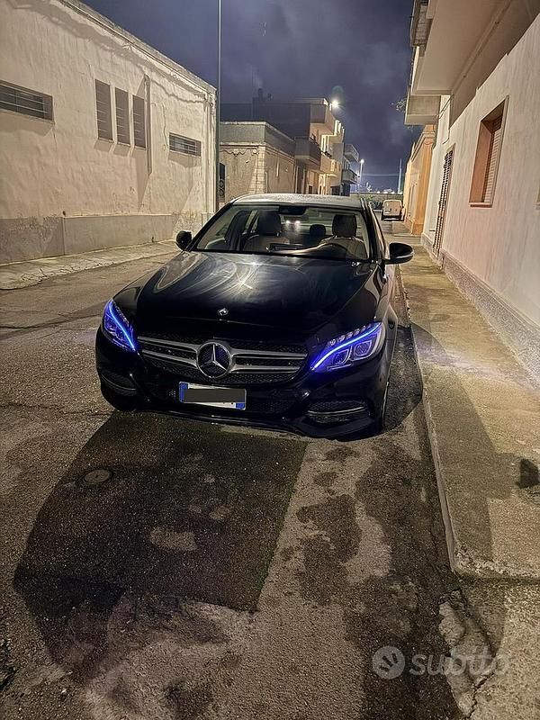 Usata Mercedes C220 170 CV (125 kW) 2014 Nero Berlina
