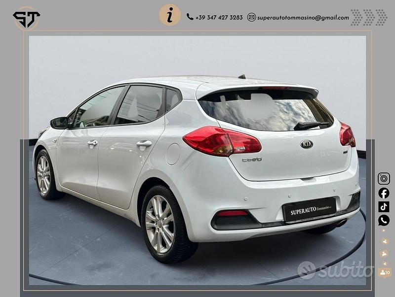 Usata Kia Ceed 90 CV (66 kW) 2012 Bianco Utilitaria