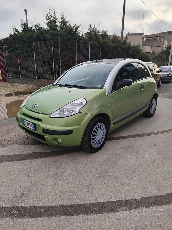Usata Citroën C3 Pluriel 70 CV (51 kW) 2004 Verde Cabrio