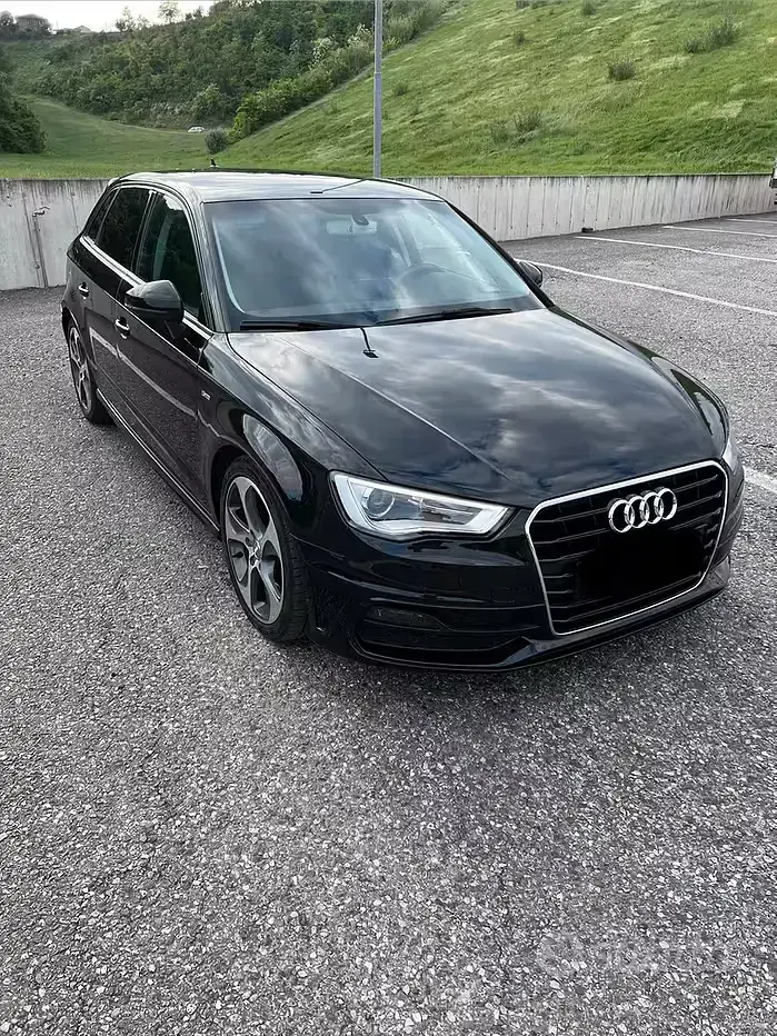 Usata Audi A3 S-Line 116 CV (85 kW) 2017 Nero Berlina