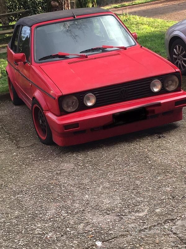 Usata VW Golf Cabriolet 73 CV (53 kW) 1992 Rosso Cabrio