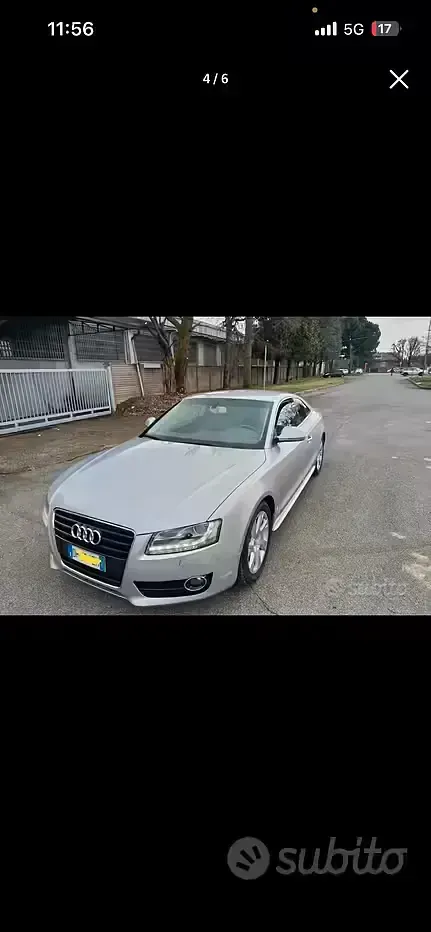 Usata Audi A5 170 CV (125 kW) 2009 Grigio Coupé