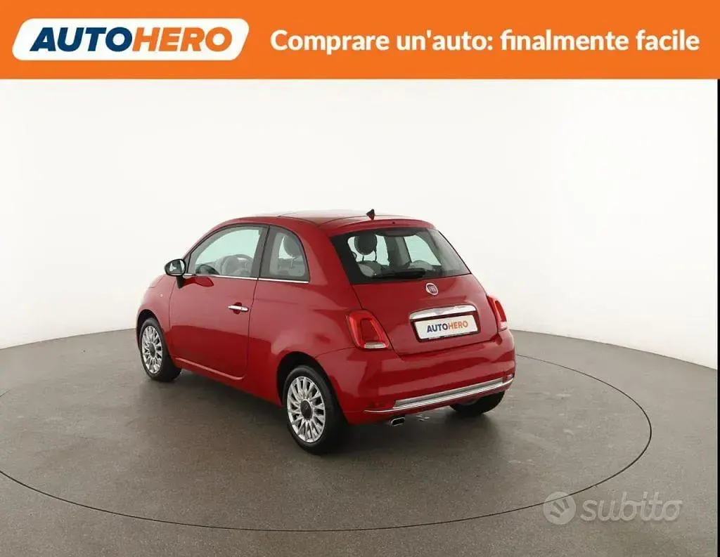 Usata Fiat 500 Lounge 95 CV (69 kW) 2018 Rosso Utilitaria