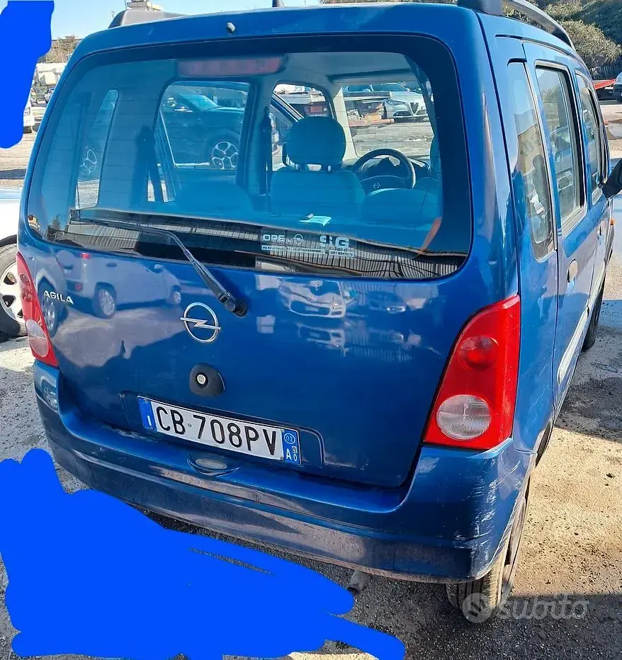 Usata Opel Agila 58 CV (42 kW) 2002 Bluazzurro Monovolume