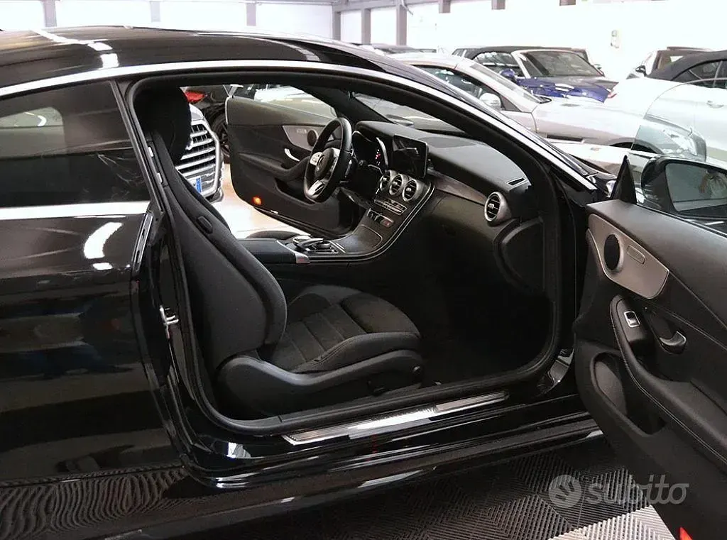 Usata Mercedes C180 Premium 184 CV (135 kW) 2021 Nero Coupé
