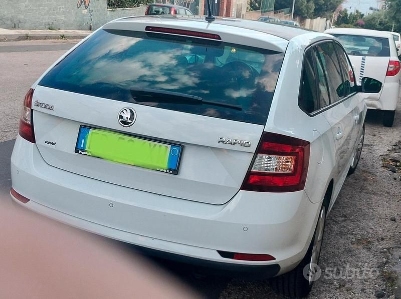 Usata Skoda Rapid 95 CV (69 kW) 2019 Bianco Berlina