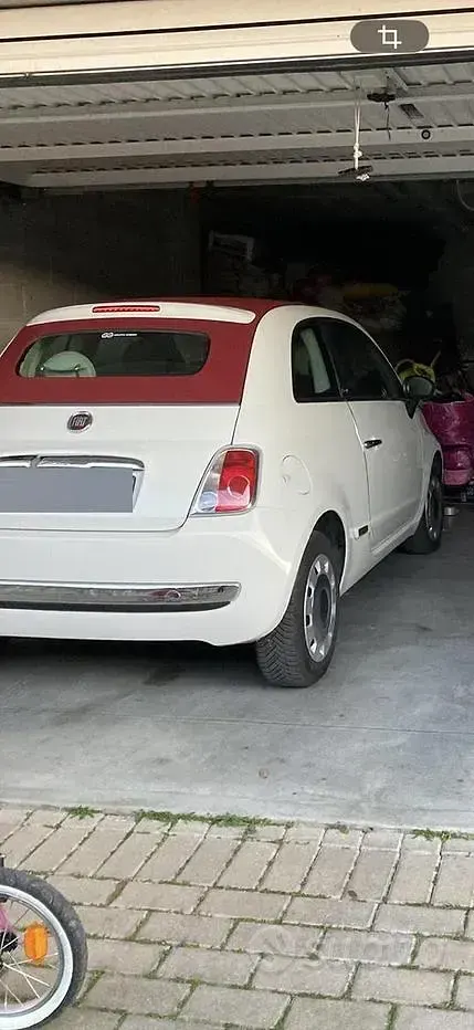 Usata Fiat 500 69 CV (50 kW) 2013 Bianco Cabrio