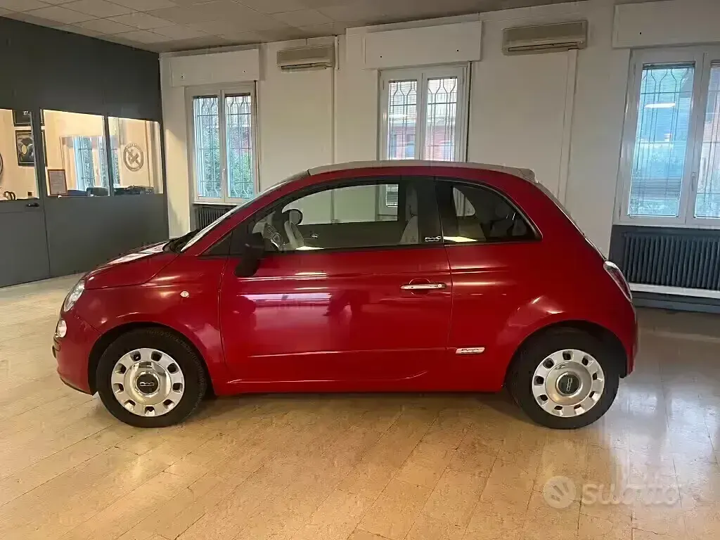 Usata Fiat 500C Pop 69 CV (50 kW) 2011 Rosso Cabrio