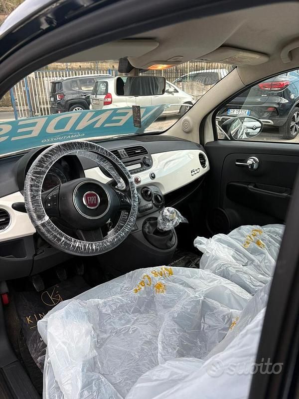 Usata Fiat 500 Lounge 69 CV (50 kW) 2009 Nero Cabrio