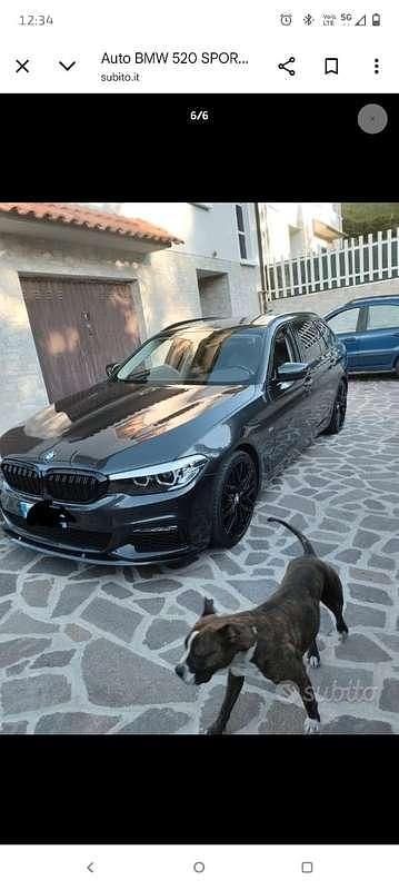 Usata BMW 520 Sport Line 190 CV (139 kW) 2018 Grigio Station wagon