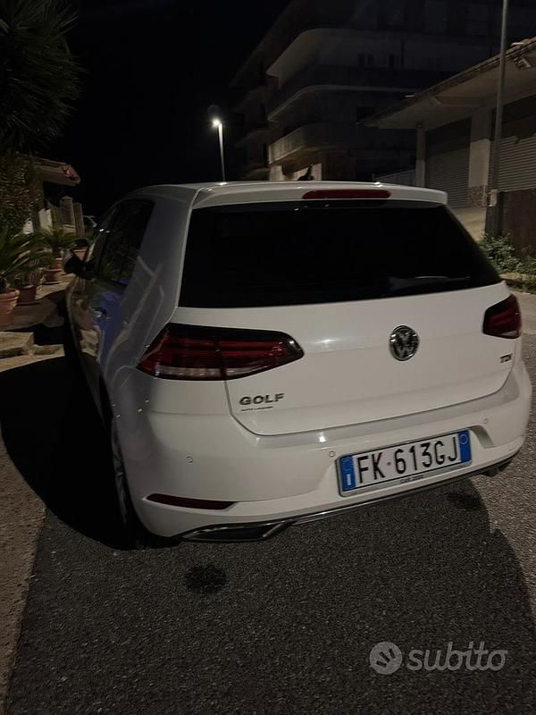 Usata VW Golf VII 116 CV (85 kW) 2017 Bianco Berlina