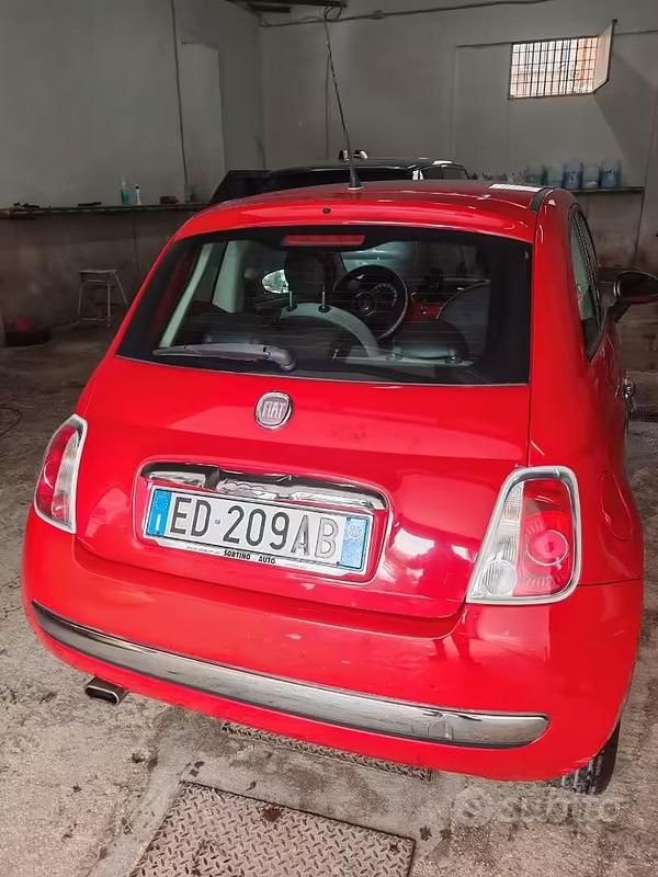 Usata Fiat 500 69 CV (50 kW) 2010 Rosso Berlina
