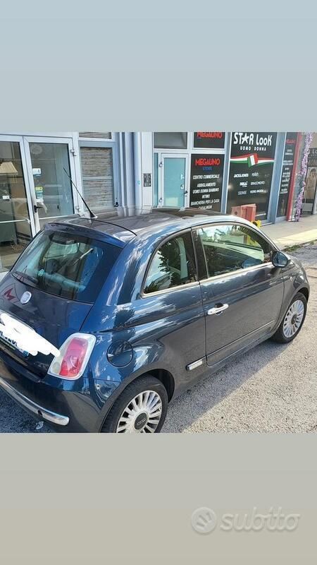 Blu Usata 2008 Fiat 500 Due volumi | 7000 € - Immagine 1/4