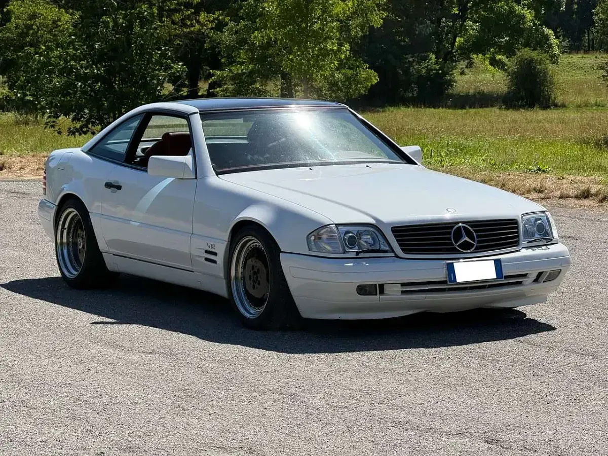 Usata Mercedes SL600 394 CV (289 kW) 1998 Bianco Cabrio