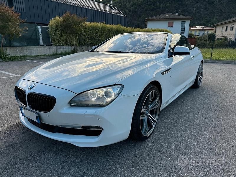 Usata BMW 640 Cabriolet 313 CV (230 kW) 2013 Bianco Cabrio