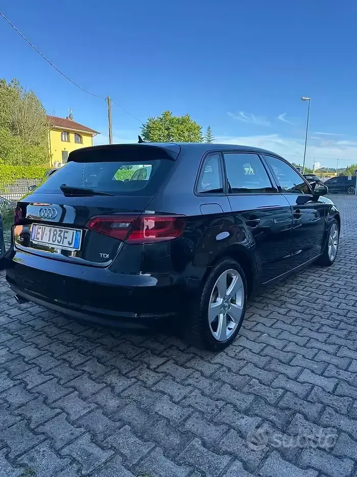 Usata Audi A3 Ambition 105 CV (77 kW) 2014 Nero Berlina