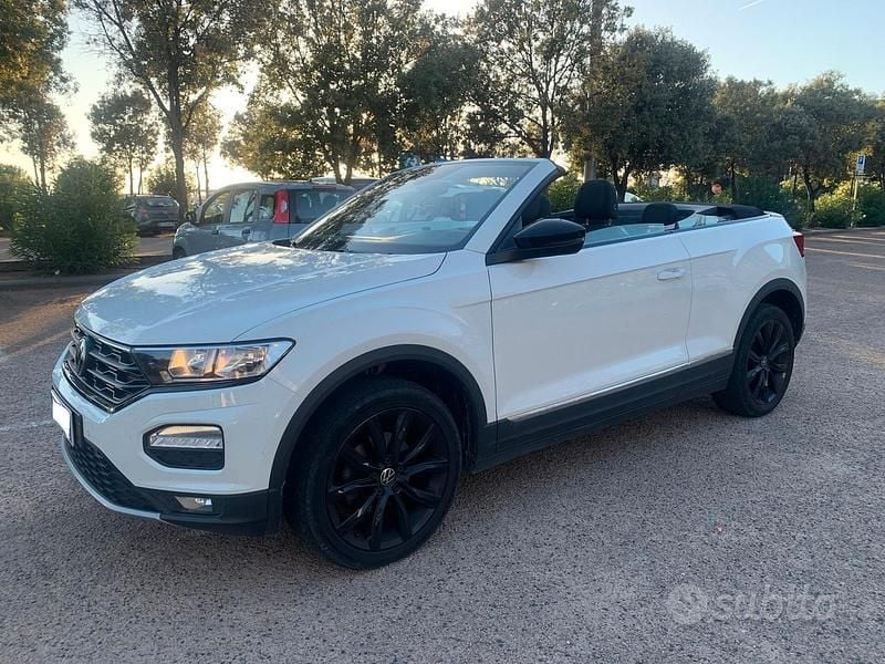 Bianco Usata 2021 VW T-Roc Cabriolet Cabrio | 21.100 € (Ottimo prezzo) - Immagine 1/4