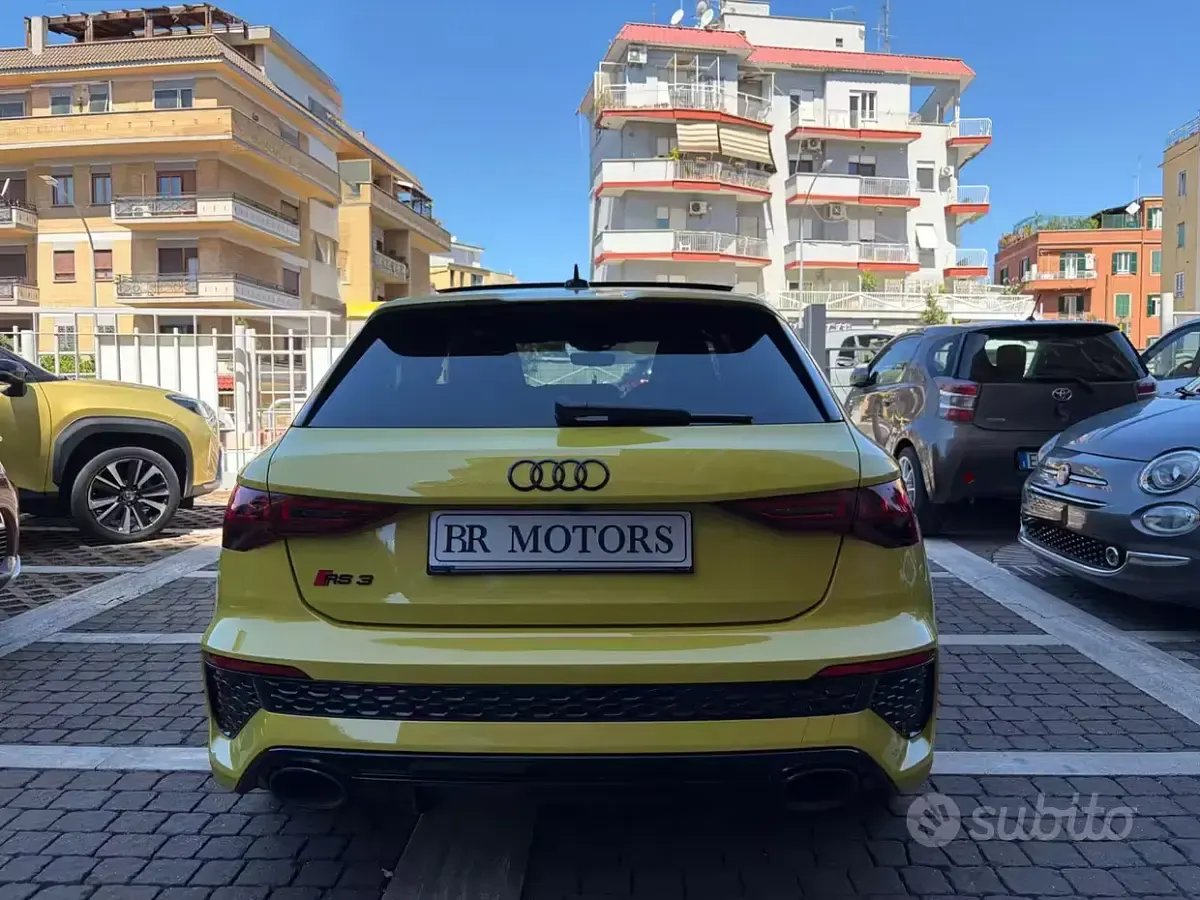 Usata Audi RS3 Comfort 400 CV (294 kW) 2023 Giallo Berlina