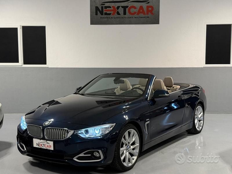 Usata BMW 420 Cabriolet Luxury Line 184 CV (135 kW) 2014 Blu Cabrio