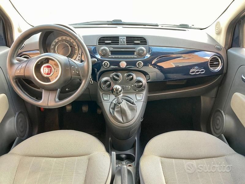Usata Fiat 500 Lounge 75 CV (55 kW) 2009 Blu Cabrio