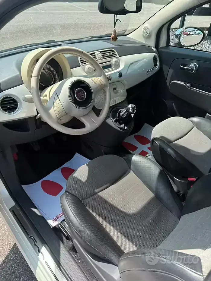 Usata Fiat 500C 95 CV (69 kW) 2010 Bianco Cabrio