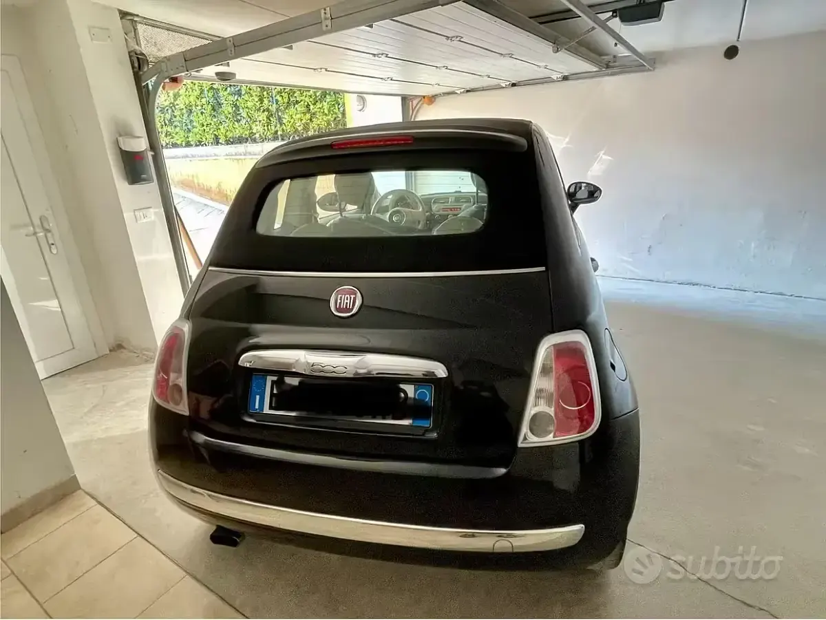 Usata Fiat 500 69 CV (50 kW) 2011 Nero Cabrio