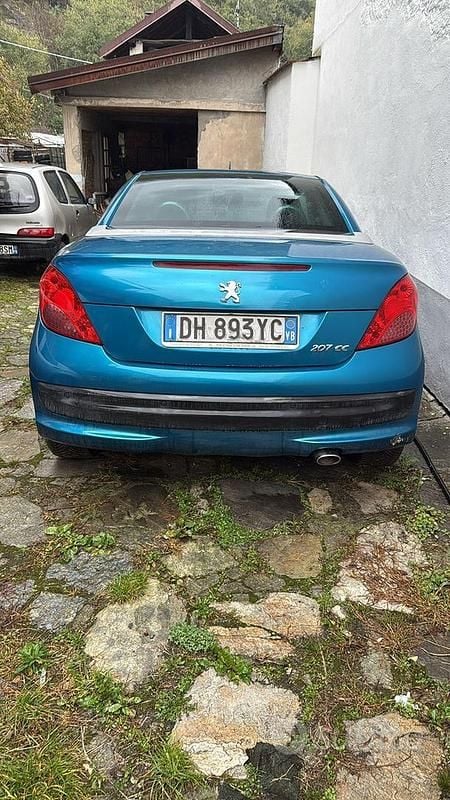 Blu Usata 2007 Peugeot 207 CC Cabrio | 3300 € (Buon prezzo) - Immagine 1/3