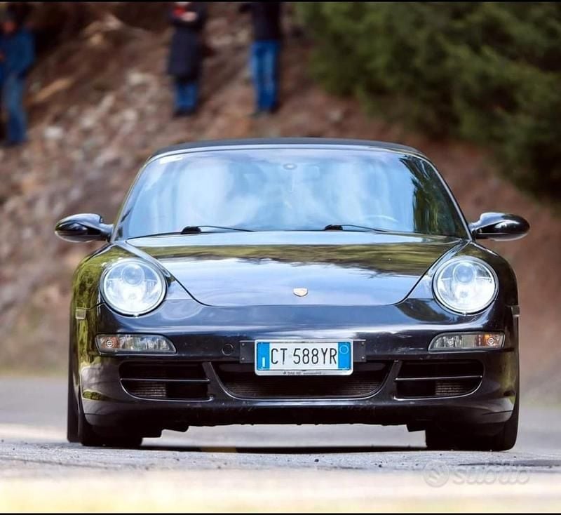 Usata Porsche 997 325 CV (239 kW) 2005 Nero Cabrio
