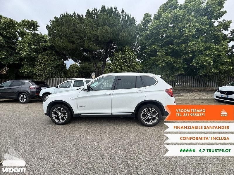 Usata BMW X3 Advantage 190 CV (139 kW) 2017 Bianco SUV
