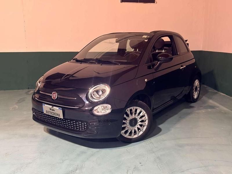 Nero perla Usata 2020 Fiat 500C Lounge Cabrio | 12.500 € (Buon prezzo) - Immagine 1/4