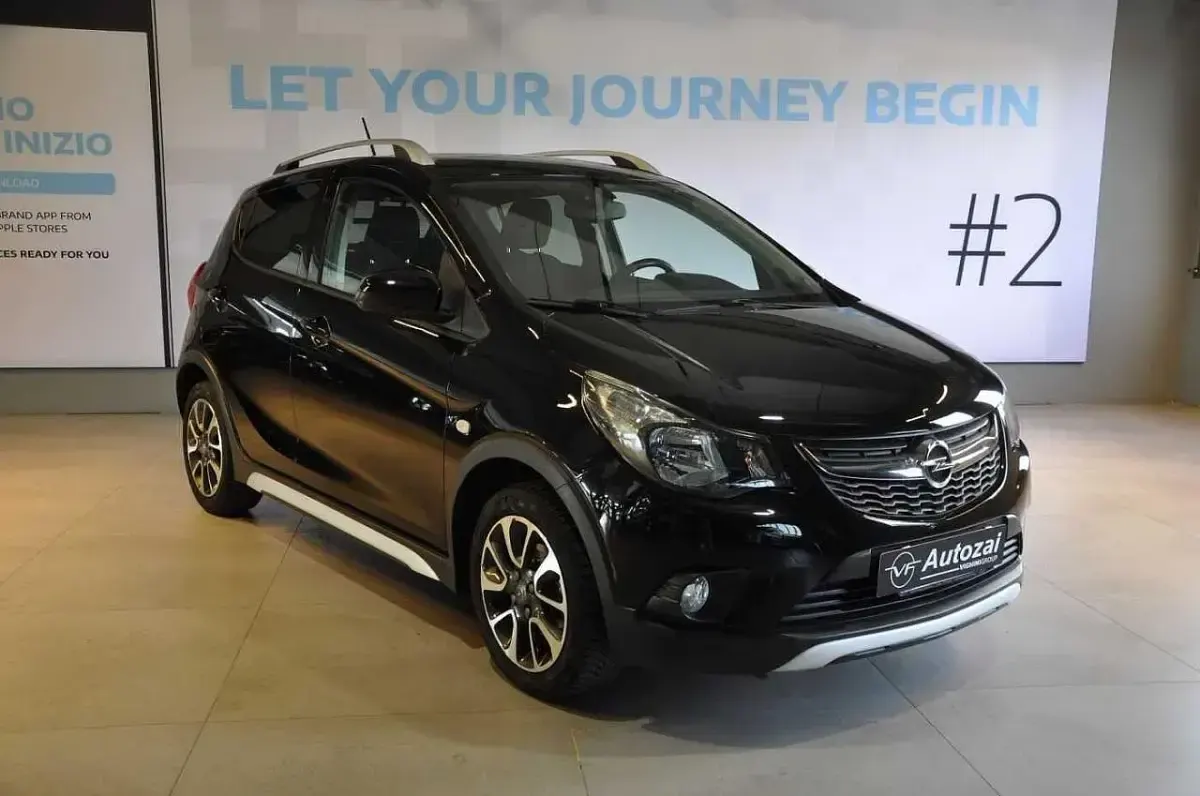 Usata Opel Karl Rocks 73 CV (53 kW) 2018 Nero Utilitaria