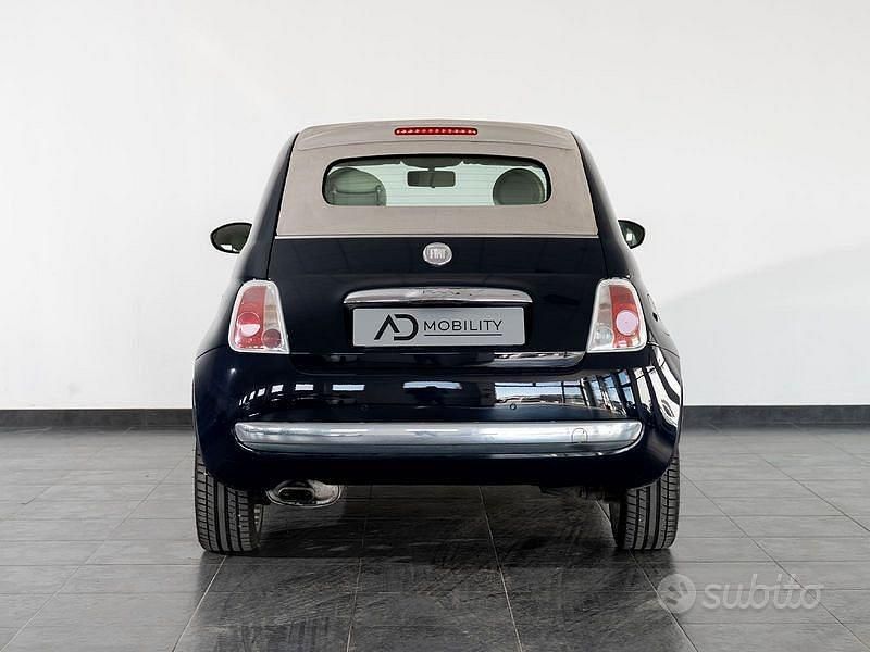 Usata Fiat 500C Lounge 75 CV (55 kW) 2010 Blu Cabrio