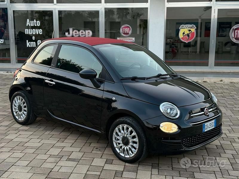 Usata Fiat 500C Lounge 69 CV (50 kW) 2020 Nero Cabrio