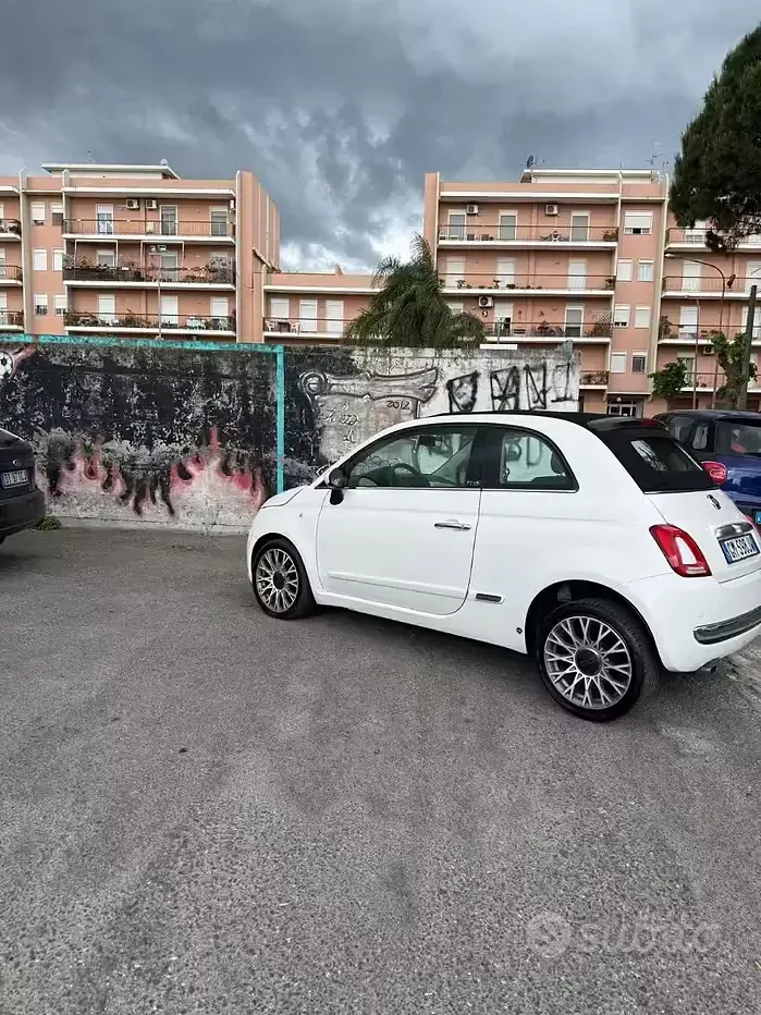 Usata Fiat 500 95 CV (69 kW) 2013 Bianco Cabrio