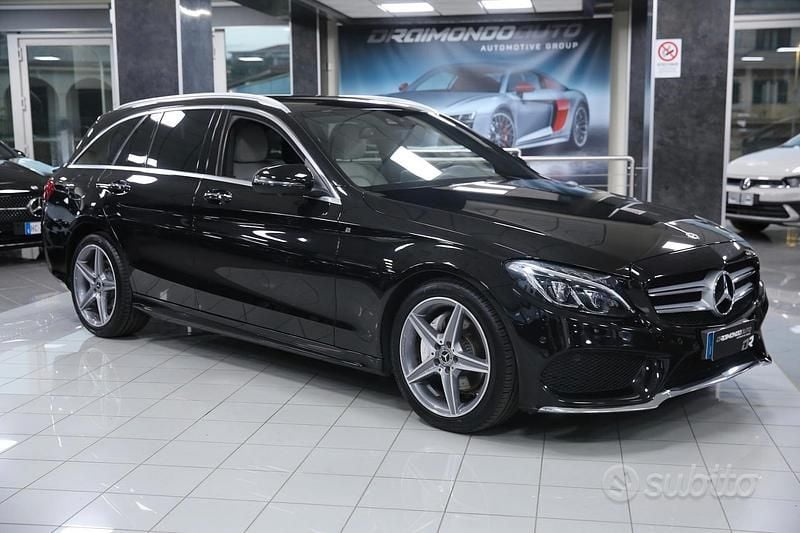 Usata Mercedes C220 Premium 170 CV (125 kW) 2018 Nero Station wagon