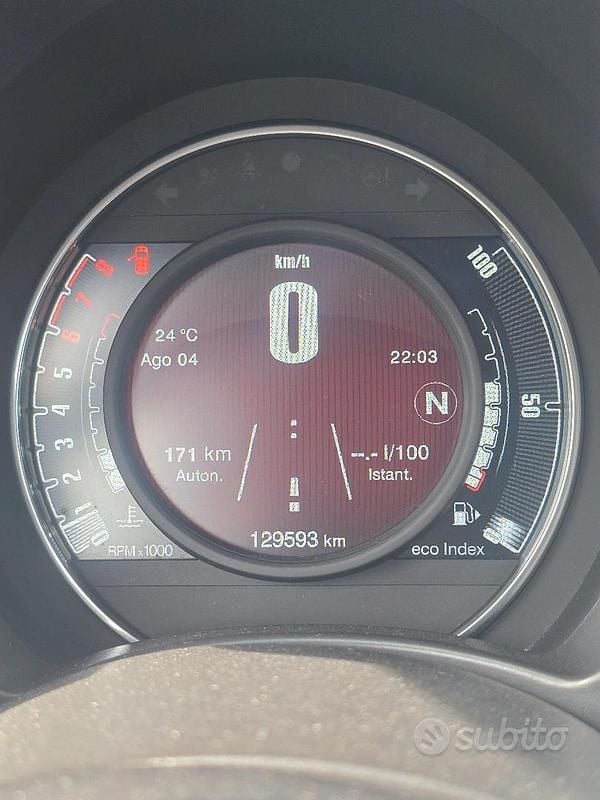 Usata Abarth 500C 135 CV (99 kW) 2010 Bianco Cabrio