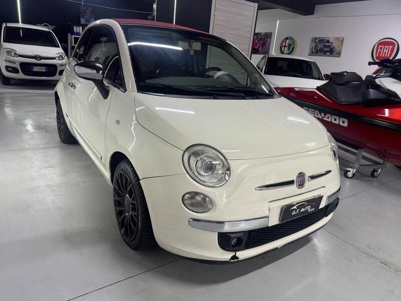 Usata Fiat 500C Lounge 95 CV (69 kW) 2011 Bianco Cabrio