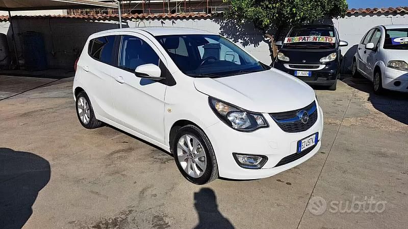 Usata Opel Karl Cosmo 75 CV (55 kW) 2015 Bianco Utilitaria